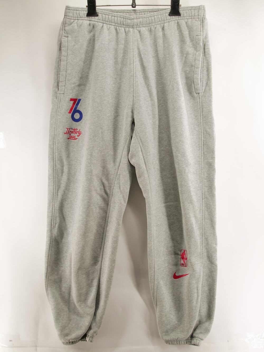 Nike Men's XL Grey Philadelphia 76ers NBA City of Brotherly Love Sweatpants